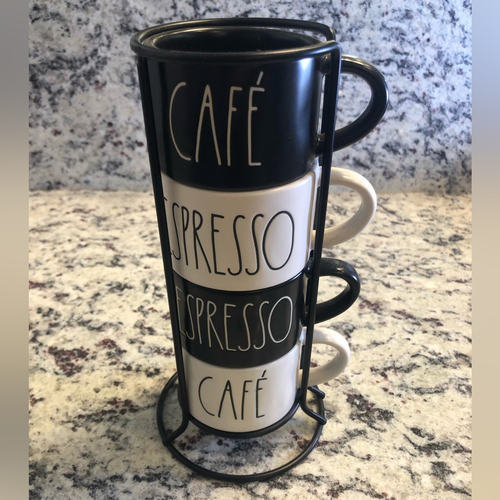 Rae Dunn cafe espresso cup set